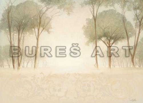 Tablou Palc de copaci in ceata inramat de la Arbex Art Decor