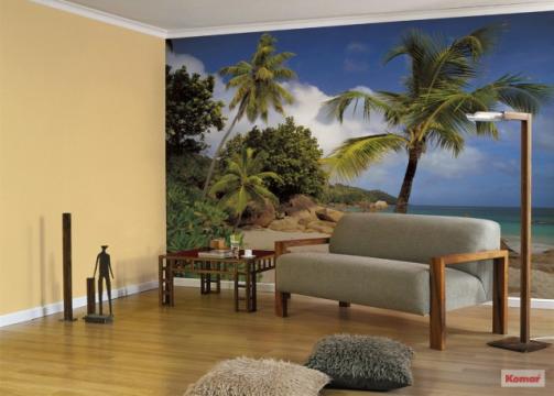 Fototapet peisaj palmieri Praslin de la Arbex Art Decor