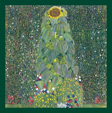 Poster Floarea soarelui de Klimt inramat, 60x80 cm