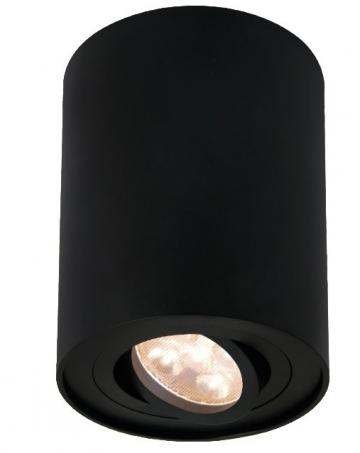 Corp pentru 1xGU10 rotund negru + auriu Gama-SR de la Spot Vision Electric & Lighting Srl