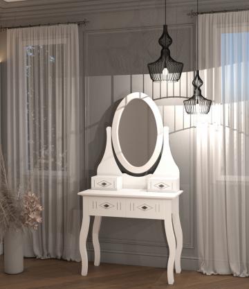 Masa de toaleta Noblesse lemn masiv de la Francesca Decor
