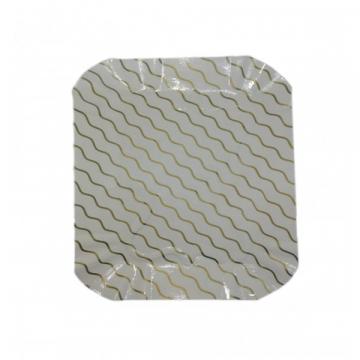 Tavite carton T11, plastifiate, dungi aurii (100buc) de la Practic Online Packaging Srl