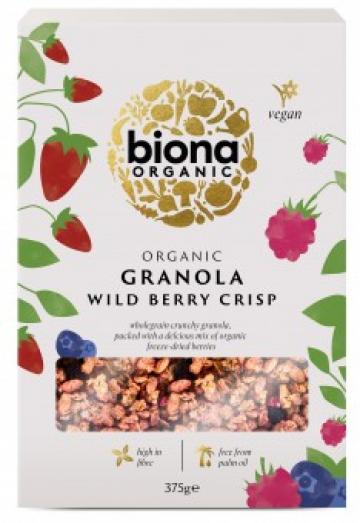 Granola cu fructe de padure, crunchy, bio 375g Biona de la Supermarket Pentru Tine Srl