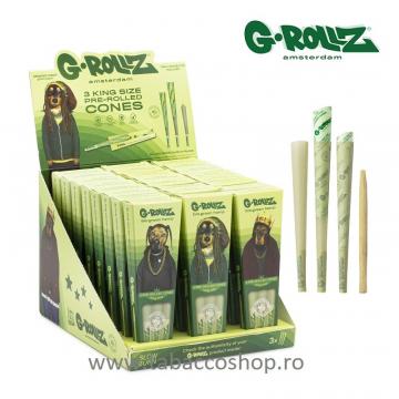 Conuri King Size G-Rollz Bio Organic Green Hemp (3 buc)