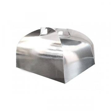 Cutii carton argintii 27cm (25buc) de la Practic Online Packaging Srl