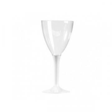 Pahare vin cu picior alb 150ml (100buc) de la Practic Online Packaging S.R.L.