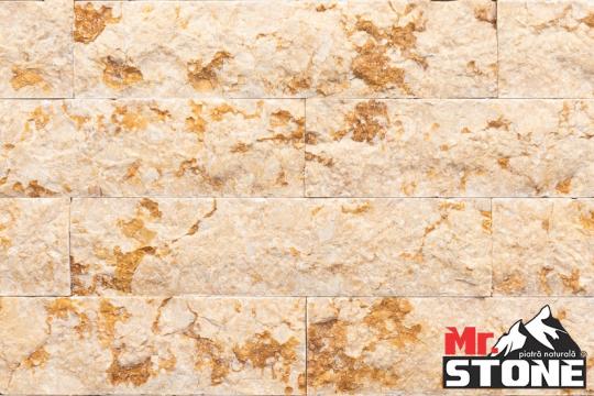 Piatra Limestone Sunny split face 8 x 22 x ~1cm