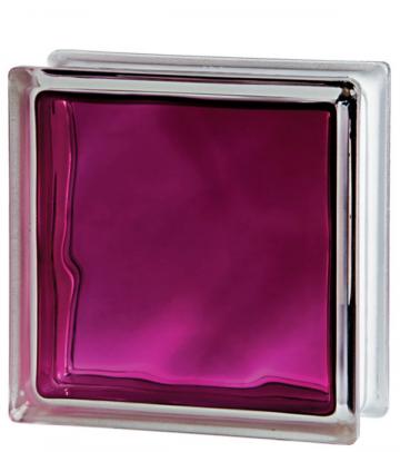 Caramida de sticla rubiniu pentru interior, culoare intensa