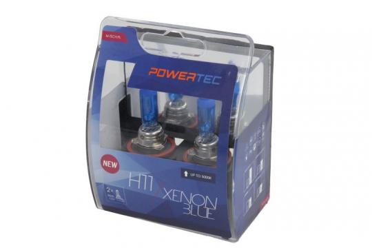 Set becuri Powertec H11 Xenon Blue