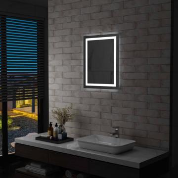 Oglinda cu LED de baie cu senzor tactil, 50 x 60 cm de la VidaXL