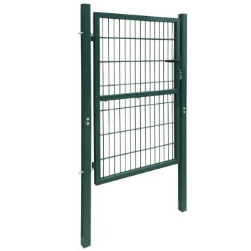 Poarta pentru gard 2D (simpla), verde, 106x230 cm de la VidaXL