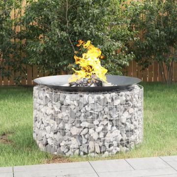 Vatra de foc din gabion 100 cm, fier galvanizat de la VidaXL