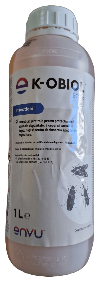 Insecticid pentru dezinsectie spatii K-Obiol EC25 1L de la Acvilanis Grup Srl