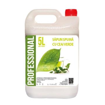 Sapun lichid spuma Green Tea 5 litri de la Geoterm Office Group Srl