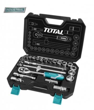 Trusa chei tubulare 1/2", 10-32 mm Total THT121251 de la Full Shop Tools Srl