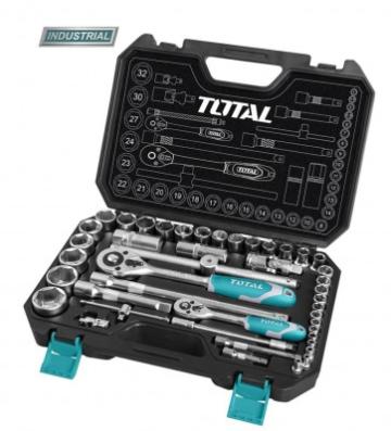 Trusa tubulare 44 piese 1/2 si 1/4 Total THT421441 de la Full Shop Tools Srl