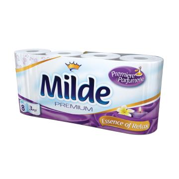 Hartie igienica Milde Premium, 3 straturi, 8 role/set de la Sanito Distribution Srl