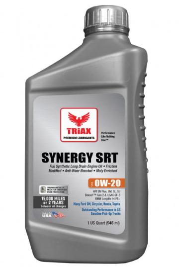 Ulei motor Triax Synergy SRT 0W-20 Full Synthetic Dexos 1 de la Lubrotech Lubricants Srl