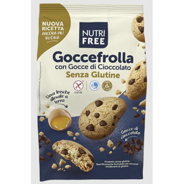Biscuiti cu bucati de ciocolata Goccefrolla - 300 g de la Naturking Srl