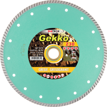 Disc diamantat pentru gresie Gekko de la Fortza Bucuresti