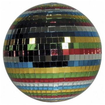 Glob disco multicolor pentru petreceri cu oglinzi