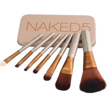 Trusa set 7 pensule pentru machiaj profesional Make-up Naked