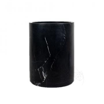 Cos de gunoi marmura Nero, 26.5 x 20 cm de la Piatraonline Romania