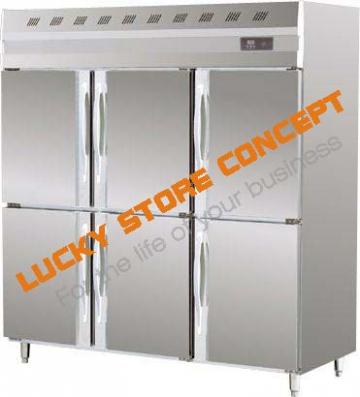 Congelator vertical inox 6 usi de la Lucky Store Solution SRL