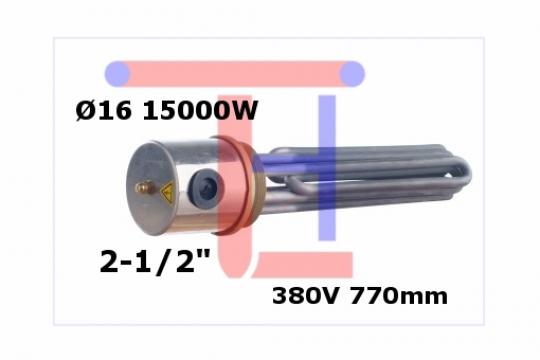 Termoplonjoare incalzire apa de 2-1/2" 16x770mm 15000W de la Tehnocom Liv Rezistente Electrice, Etansari Mecanice