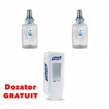 Set dozator si 2 rezerve gel dezinfectant Purell Advanced de la Sanito Distribution Srl