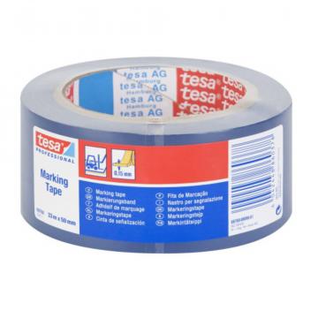 Banda adeziva de marcare Tesa, albastra, 50 mm x 33 m de la Sanito Distribution Srl