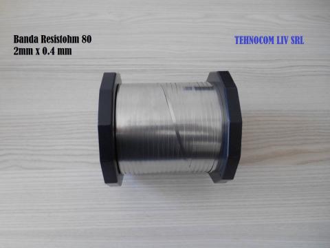 Banda nichelina Resistohm 2x0.4mm lipire ambalare de la Tehnocom Liv Rezistente Electrice, Etansari Mecanice