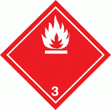Eticheta pentru lichide inflamabile de la Prevenirea Pentru Siguranta Ta G.i. Srl