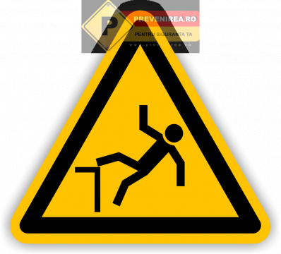 Etichete atentie pericol de cadere pe scari