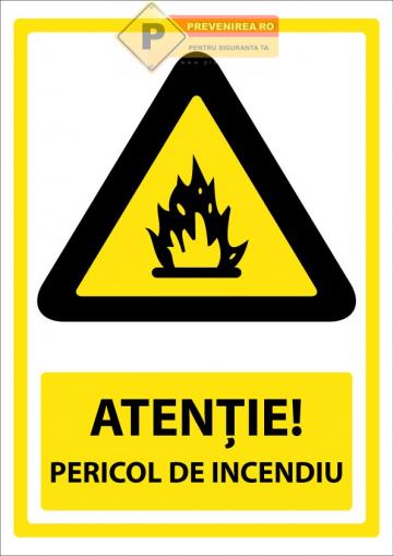 Indicatoare pentru pericol de incendiu
