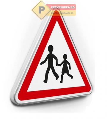 Indicator rutier atentie copii de la Prevenirea Pentru Siguranta Ta G.i. Srl