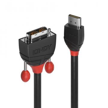 Cablu Lindy LY-36273, HDMI to DVI-D, 3m, Black Line de la Etoc Online