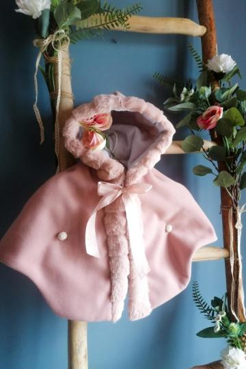 Capa Fetite - dublata cu vata - rose vintage de la Andreeatex
