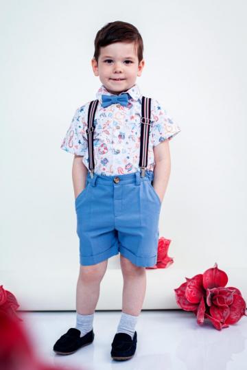 Costum ocazie Damian - bleu (1-4 ani)