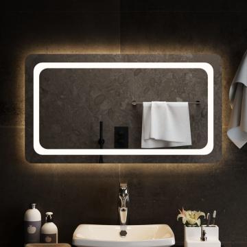 Oglinda de baie cu LED, 90x50 cm