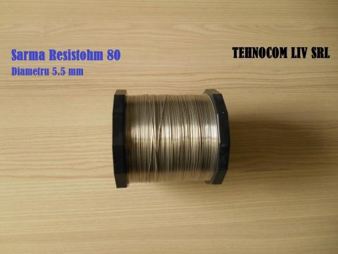 Sarma nichelina diametru 5,5mm Resistohm80 de la Tehnocom Liv Rezistente Electrice, Etansari Mecanice