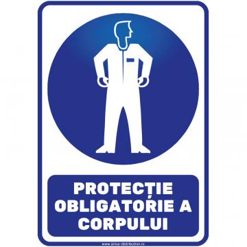 Indicator autocolant - Protectie obligatorie a corpului - A4 de la Sirius Distribution Srl