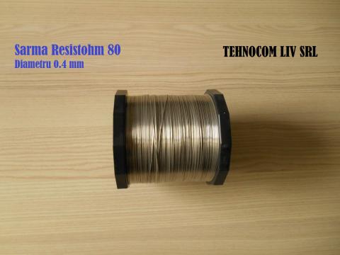 Sarma fir rezistiv D0.4mm Resistohm80 Nikrothal80 de la Tehnocom Liv Rezistente Electrice, Etansari Mecanice