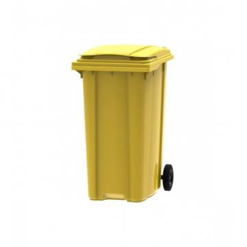Container din plastic, 360 litri galben de la Sanito Distribution Srl