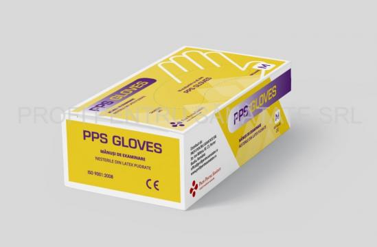 Set 100 manusi latex pudrate PPS Gloves, marimea XL de la Profi Pentru Sanatate Srl