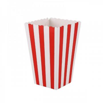 Cutie popcorn, carton rosu, 3L (100buc)