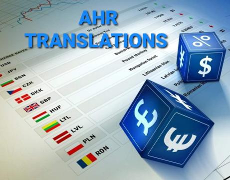 Servicii traduceri de la Agentia Nationala AHR Traduceri
