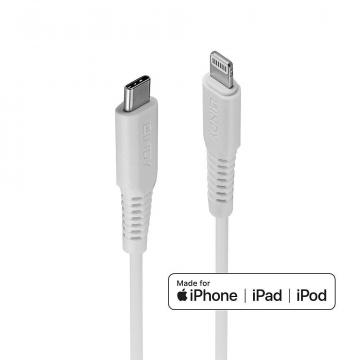 Cablu Lindy 1m USB C 2.0 to Lightning, alb de la Etoc Online
