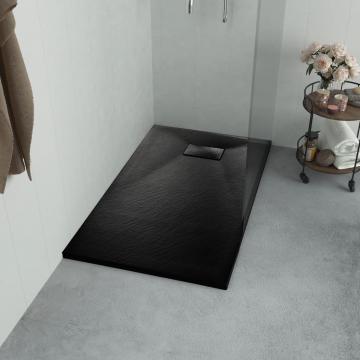 Cadita de dus, negru, 100 x 80 cm, SMC de la Vidaxl