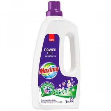 Detergent Gel Sano Maxima Power Spring Flowers (1 litru) de la Sirius Distribution Srl
